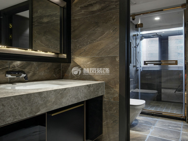 萬(wàn)科圣豐翡翠之光140㎡干濕分離設(shè)計(jì)衛(wèi)生間裝修效果圖