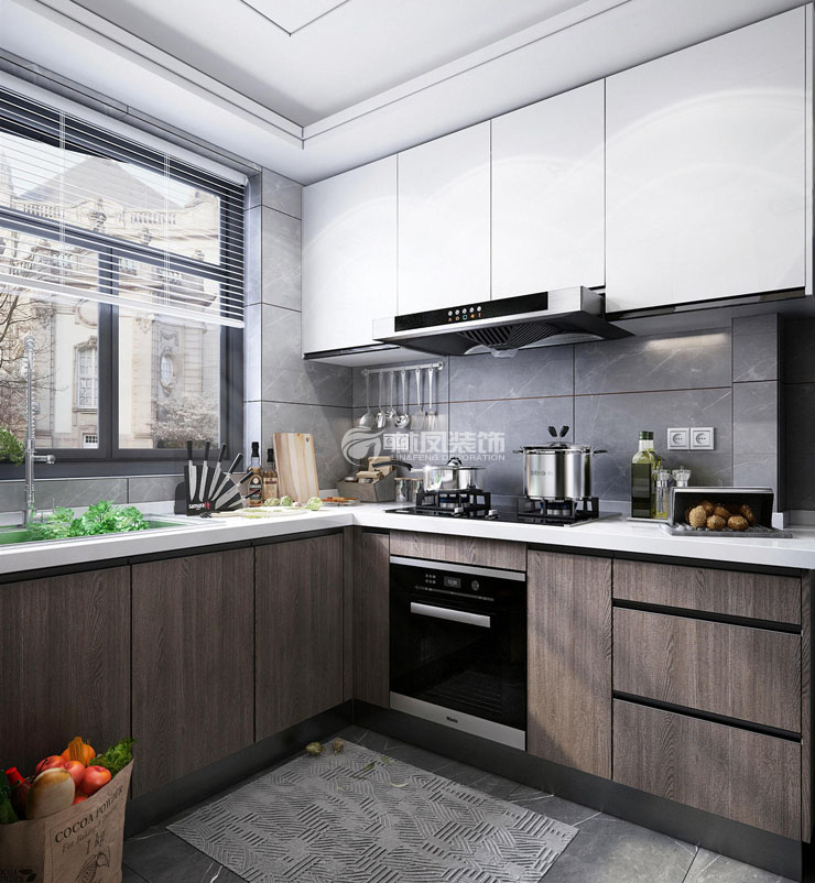 現(xiàn)代風(fēng)格無(wú)把手設(shè)計(jì)櫥柜裝修效果圖