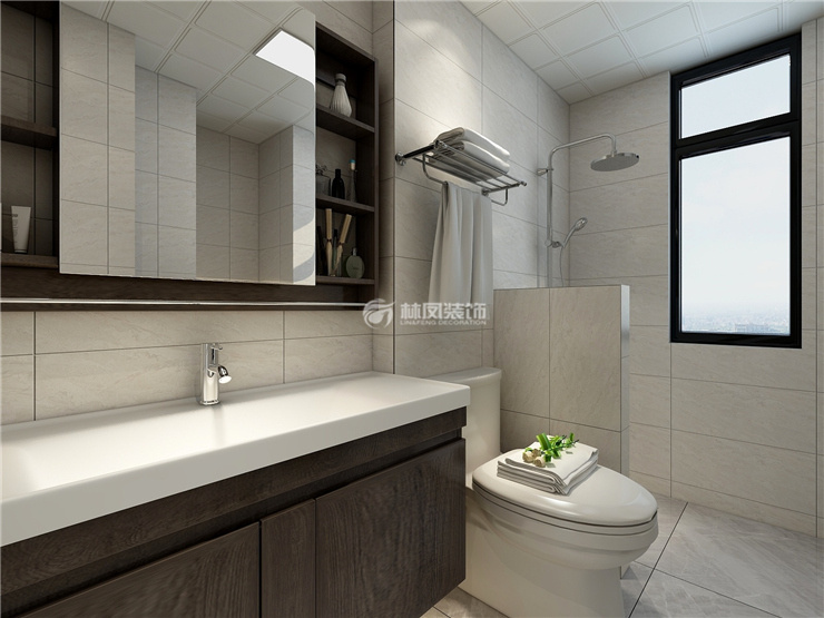 現(xiàn)代風格衛(wèi)生間裝修效果圖