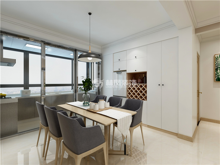 雅居樂花園121㎡餐廳設(shè)計裝修效果圖
