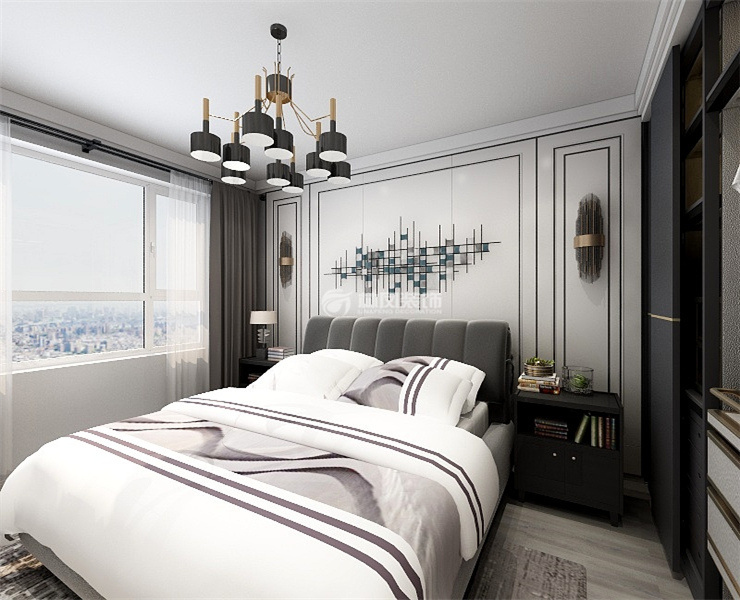 城建萬科翡翠書院127㎡主臥裝修效果圖