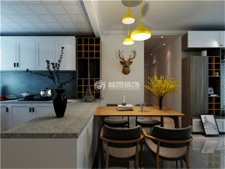 開放式廚房設(shè)計(jì)裝修效果圖