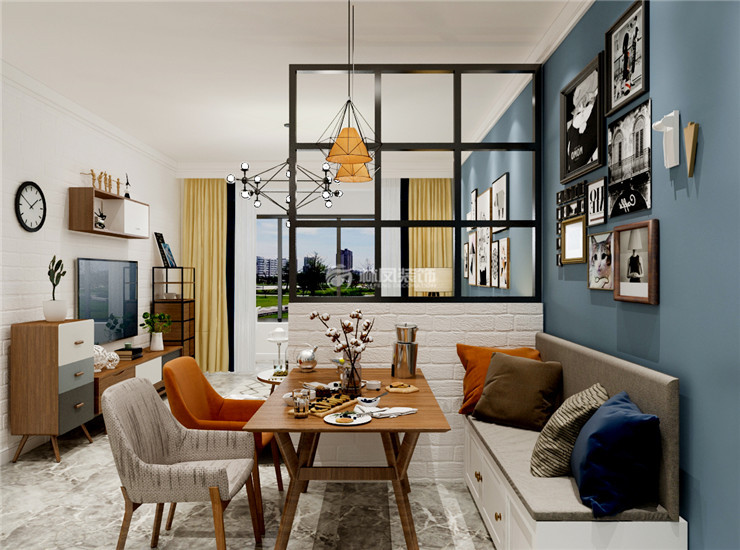 餐廳卡座設(shè)計裝修效果圖