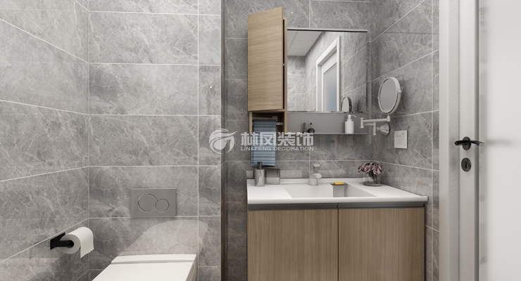 現(xiàn)代風格衛(wèi)生間裝修效果圖