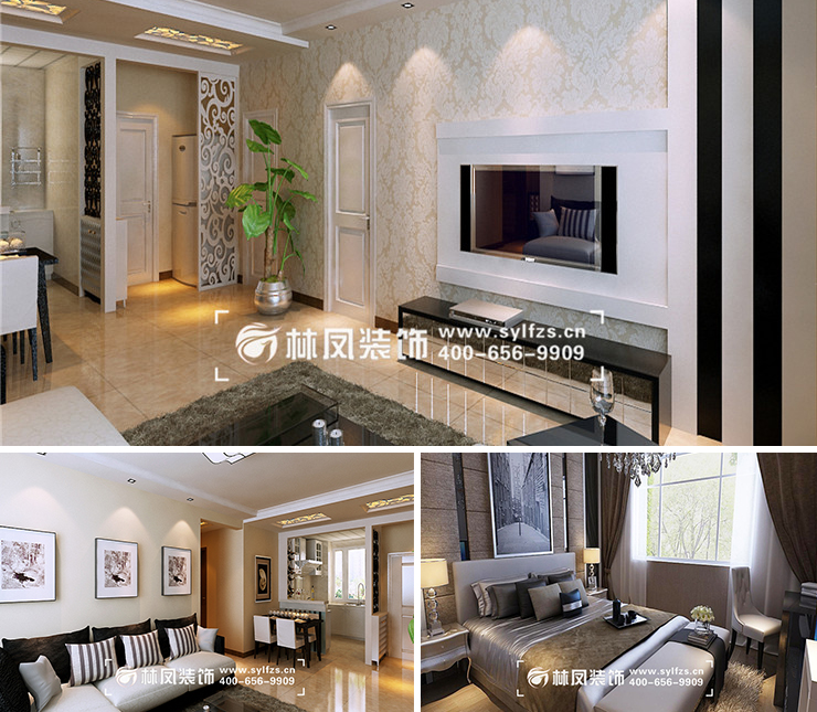 金科中南集美尚景112平現(xiàn)代風格裝修效果圖