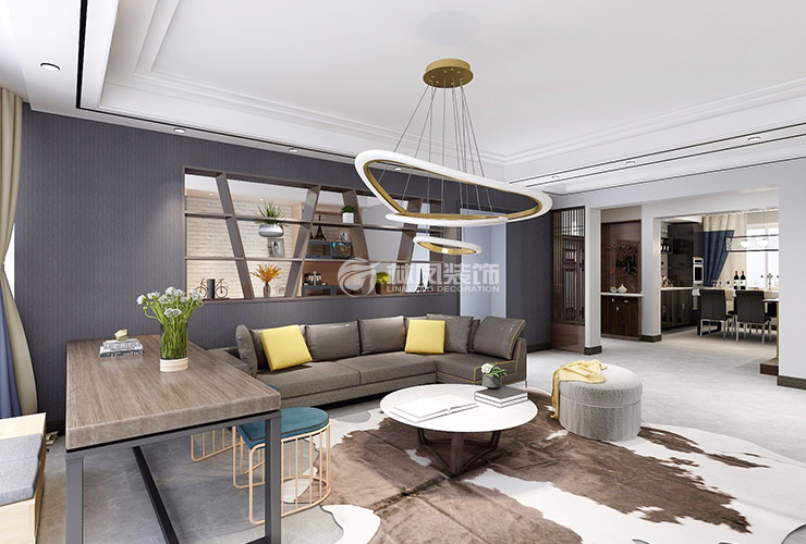 現代風格沙發(fā)背景墻室內窗設計裝修效果圖