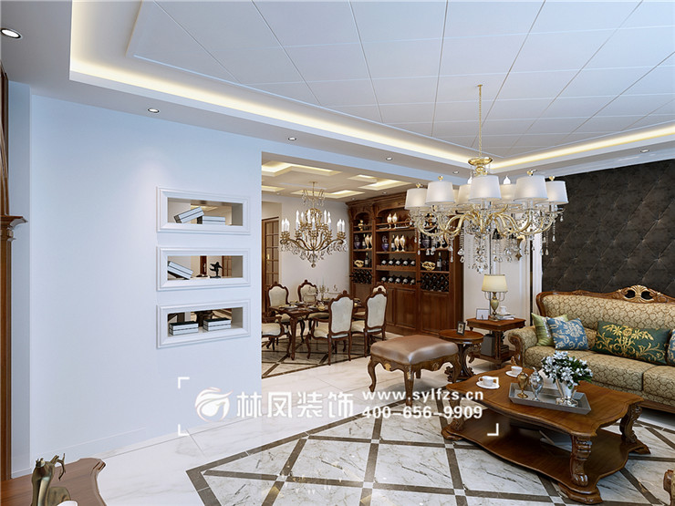陳聰-美地莊園-160㎡-簡約美式風格-客廳2.jpg